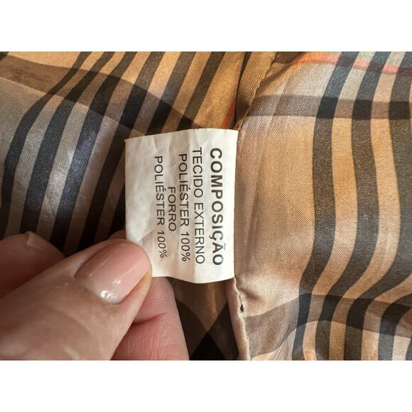 Safira Fashion Collection Women’s Trench Coat Button Front Brown Sz L No Belt - Picture 14 of 14